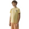 Dětské tričko 4F JUNIOR-TSHIRT-4FJWSS24TTSHM1136-73S žlutá