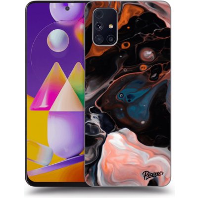 Pouzdro Picasee silikonové Samsung Galaxy M31s - Cream černé – Zboží Mobilmania