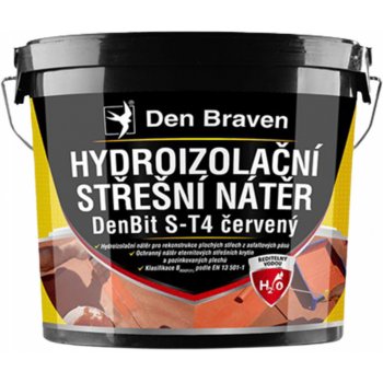 Den Braven Hydroizolační nátěr DenBit S-T4 Střešní hydroizolační nátěr DenBit S-T4, kbelík 12 kg, červený