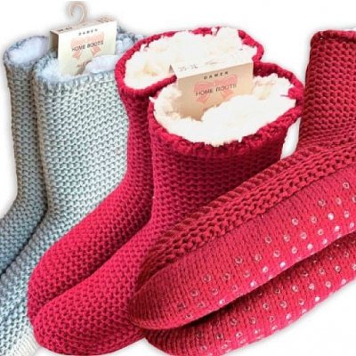 Trendy Socks HOME BOOTS domácí teplé protiskluzové papuče náhodný mix – Hledejceny.cz