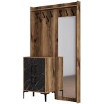 ASIR Předsíňová stěna BERLIN ořech černý – Zboží Dáma