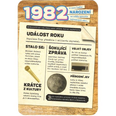 Blahopřaní 1982 - česky – Zboží Mobilmania