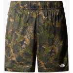 The North Face M 24/7 7IN SHORT PRINT FOREST OLIVE MOSS – Zboží Dáma
