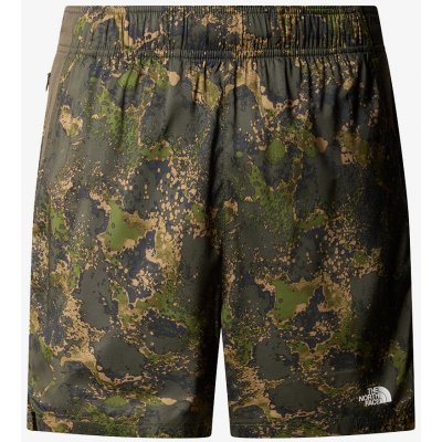 The North Face M 24/7 7IN SHORT PRINT FOREST OLIVE MOSS – Zboží Dáma