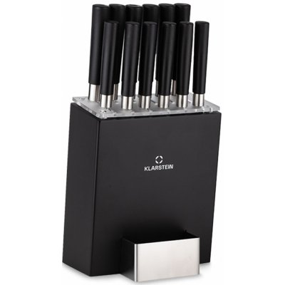 Klarstein Kitano XL 13 ks sada s blokem 12 nožů ocel luxusní dřevěný blok – Zboží Dáma