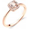 Prsteny Savicki zásnubní prsten růžové zlato morganit diamanty SAVR58266 R
