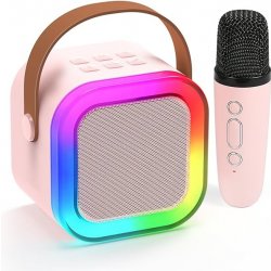 Dětský mini bluetooth karaoke reproduktor s 1 bezdrátovým mikrofonem