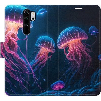 Pouzdro iSaprio Flip s kapsičkami na karty - Jellyfish Xiaomi Redmi Note 8 Pro – Zboží Mobilmania