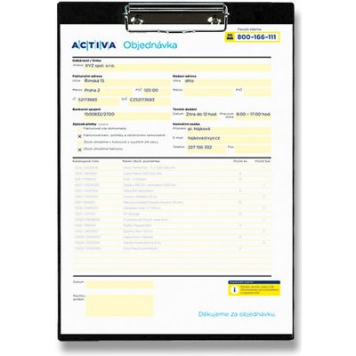 Karton P+P Titan desky s klipem černé A4 – Zboží Živě