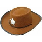 Klobouk kovbojský Šerif hnědý – Sleviste.cz