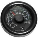 Teploměr kulatý černý LAMPA 48 x 10 mm | Zboží Auto