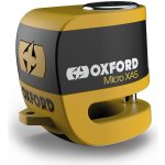 OXFORD zámek brzdového kotouče s alarmem ALPHA XA5 barva žlutá fluorescenční (PIN 5.5mm) | Zboží Auto