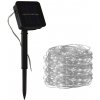 Vánoční osvětlení Solar-12 01 Solární vánoční osvětlení flexibilní drát 10 metrů 100x LED čistá bílá
