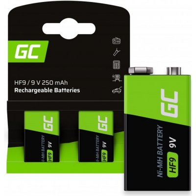 Green Cell 9V 250 mAh 2ks GR18