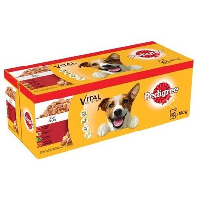 PEDIGREE Adult v želé 40x100g Mix příchutí – Zboží Mobilmania