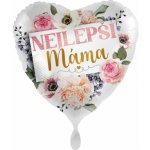 Premioloon Fóliový balonek Nejlepší máma květinový 43 cm – Zboží Dáma