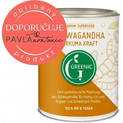 GREENIC Ashwagandha Kurkuma Kraft BIO 130 g – Hledejceny.cz