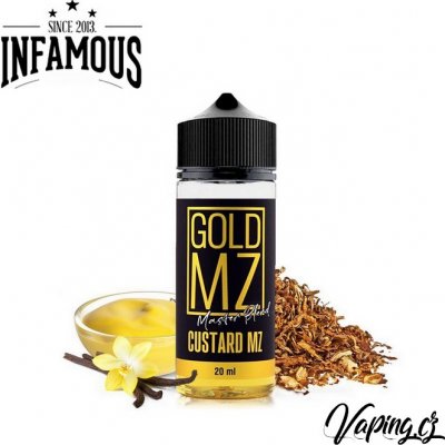 Infamous Originals Shake & Vape Gold MZ Tobacco with Custard 20 ml – Zboží Mobilmania
