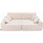 Play Sofa Velká modulární dětská pohovka Premium Bouclé Bílá – Zbozi.Blesk.cz