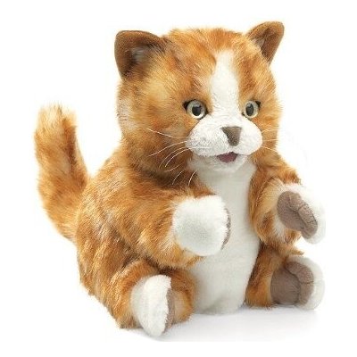 Folkmanis Zrzavá kočka Tabby plyšová 20 cm Záruka 3 roky + 30 dnů na vrácení – Zboží Dáma