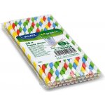 Wimex Slámka papírová Spirála barevný mix 6 mm x 20 cm 25 ks – Zboží Mobilmania