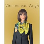 Kosatce Vincent Van Gogh dámský hedvábný šátek šála Iris žlutý fialový modrý – Hledejceny.cz
