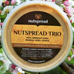 Nutspread oříškové Máslo Trio Kešu kokos a mandle 250 g