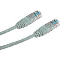 Datacom 1509 Patch kabel UTP CAT5E, 0,5m, křížený, šedý