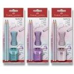 Faber Castell grafitová tužka Sparkle perleťové odstíny set 4 ks 118282 – Zboží Živě