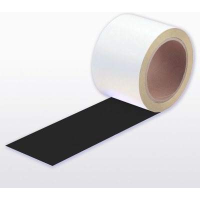 Extra tenká podlahová páska WT-5429 s protiskluzovým povrchem, permanentní – fólie, černá, 75 mm × 10 m – Zboží Mobilmania