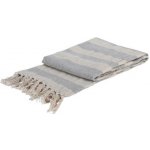 Homestyling Deka se střapci bavlna modrá 130x170 – Sleviste.cz