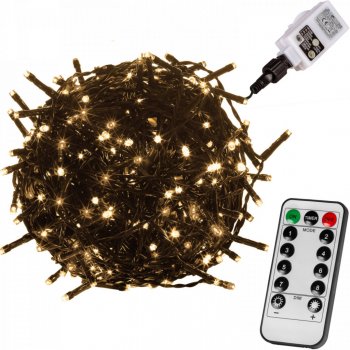 Goleto Vánoční LED osvětlení 60 m - zelený kabel teplá bílá 600 LED od 1  230 Kč - Heureka.cz