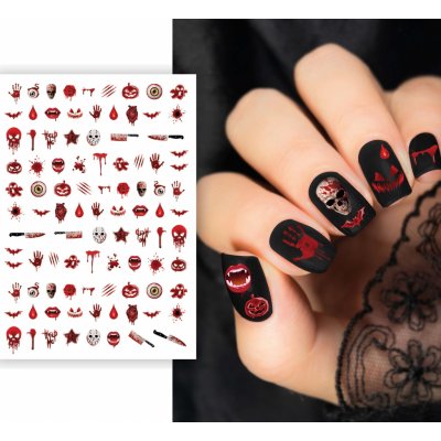 Guirca Guirca Sada nálepek na nehty Krvavý Halloween – Hledejceny.cz