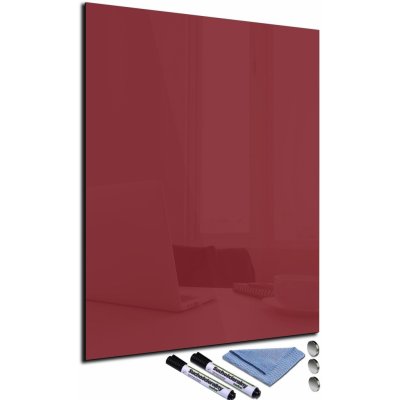 Glasdekor Magnetická skleněná tabule 80 x 60 cm bordó – Zboží Mobilmania