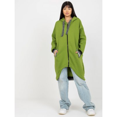 Dlouhá mikina na zip RV-BL-6832.10-LIGHT GREEN