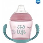 Canpol babies nevylévací hrníček se silikonovým ventilem sea life růžový 56/501 pin 230 ml – Zboží Dáma