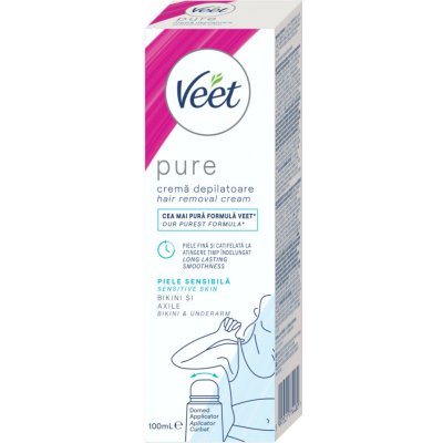 Veet Pure depilační krém na třísla a podpaží pro citlivou pokožku 100 ml – Hledejceny.cz