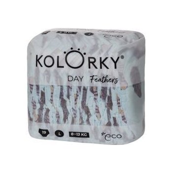 Kolorky Day Feathers EKO L 8-13 Kg 19 ks