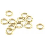 Light Gold Uzavřené spojovací kroužky z nerezové oceli - 1Ks - 5 x 0,8 mm – Zboží Dáma