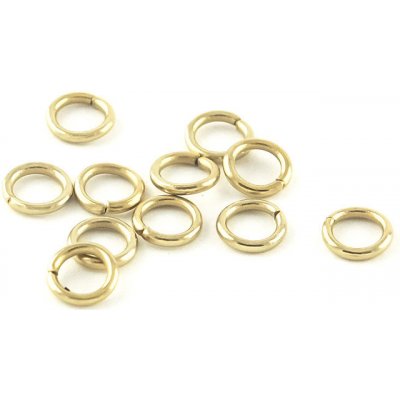 Light Gold Uzavřené spojovací kroužky z nerezové oceli - 1Ks - 5 x 0,8 mm – Zboží Dáma