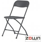 Plastová skládací židle ZOWN ALEX CHAIR - NEW - šedá GC-52-SG