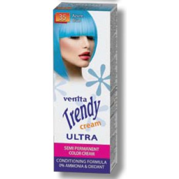 Venita Trendy Cream barva na vlasy 35 Azure Blue 75 ml