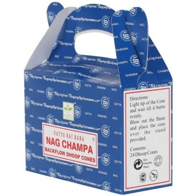 Shrinavas Satya Vonné Kužele Tekoucí Dým Nag Champa 24 ks – Hledejceny.cz