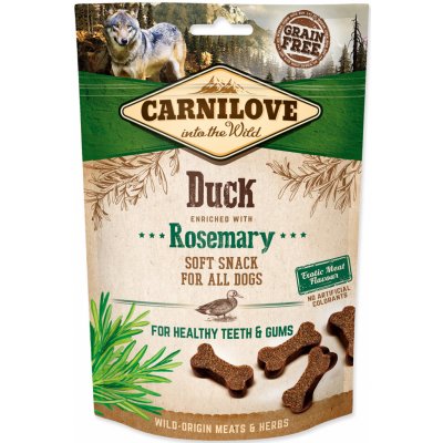 CARNILOVE Dog Semi Moist Snack Duck enriched with Rosemary 10 x 200 g – Zbozi.Blesk.cz