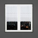 Dekorační metrážová vitrážová záclona SYLVA bílá výška 90 cm MyBestHome – Zboží Dáma