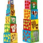 Djeco skládací kostky pyramida Moji kamarádi – Zboží Mobilmania