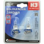 Compass H3 Pk22s 12V 55W 2 ks