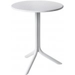 NARDI Bílý plastový zahradní stolek Step 60,5 cm – Sleviste.cz