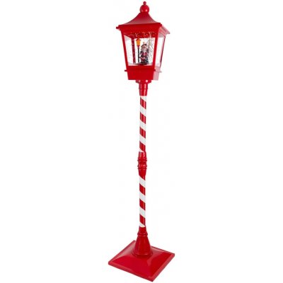 Lumineo LED lucerna ""Santa Claus"" s funkcí sněžení, červeno-bílá, výška 185 cm – Hledejceny.cz