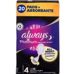 Always Platinum secure Night hygienické vložky s křidélky 20 ks – Zboží Dáma